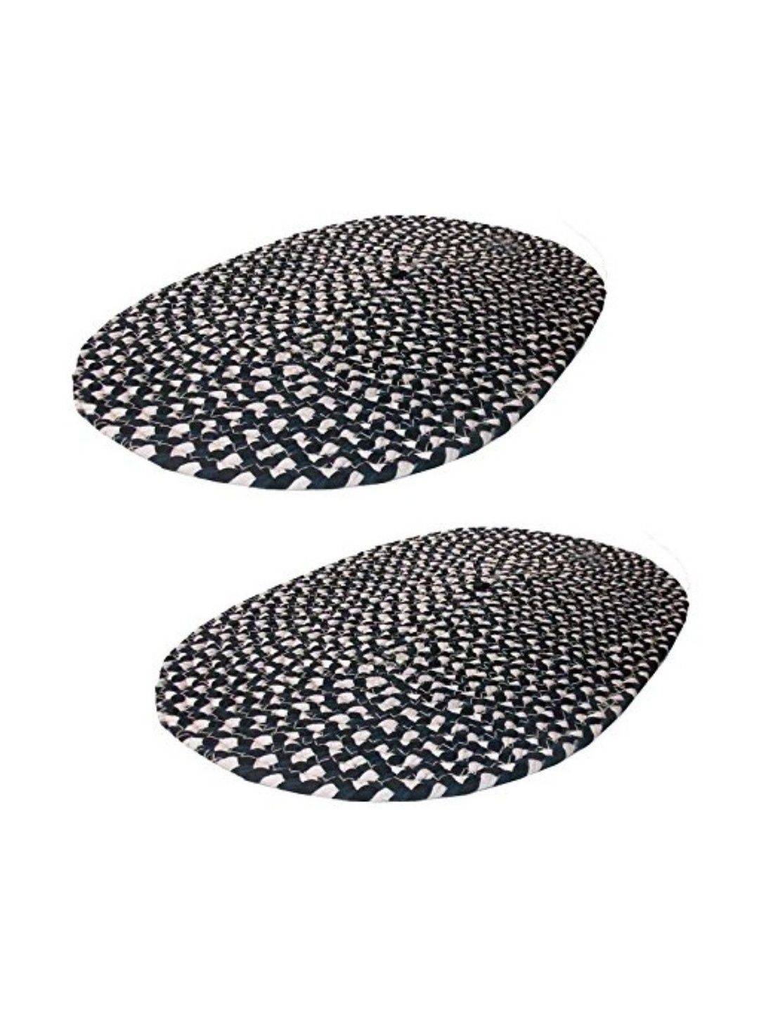 Siya Textiles Grey Patterned Anti-Skid Doormats-image-20