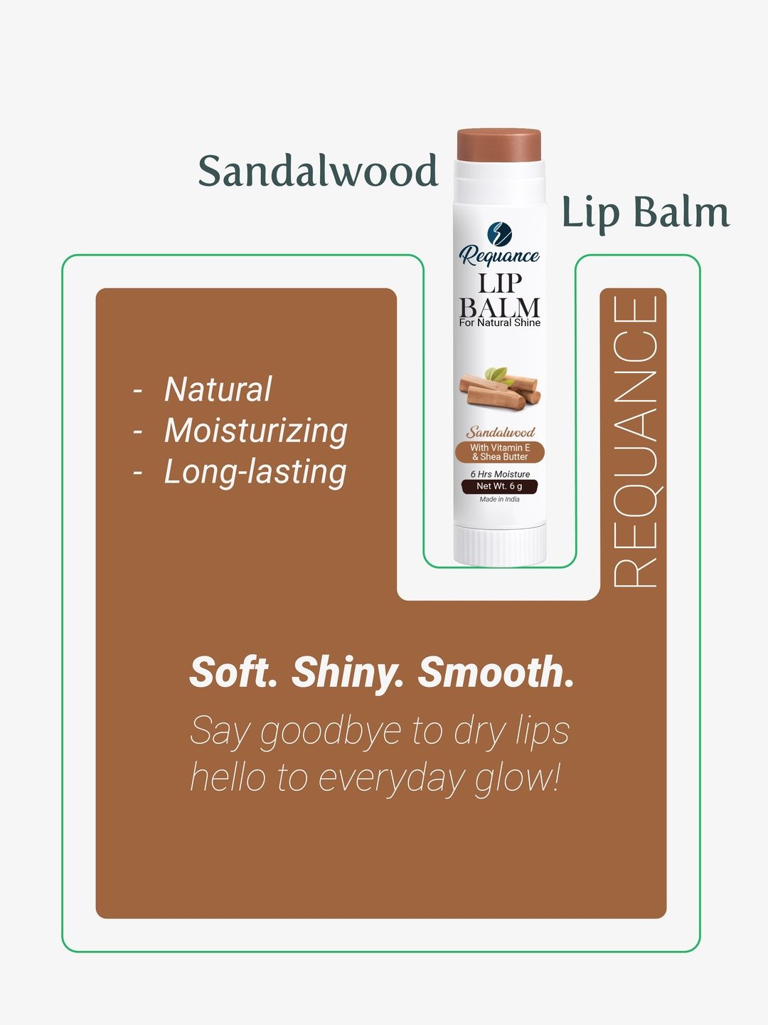 REQUANCE Sandalwood Lip Balm For Natural Shine - 6 g-image-27