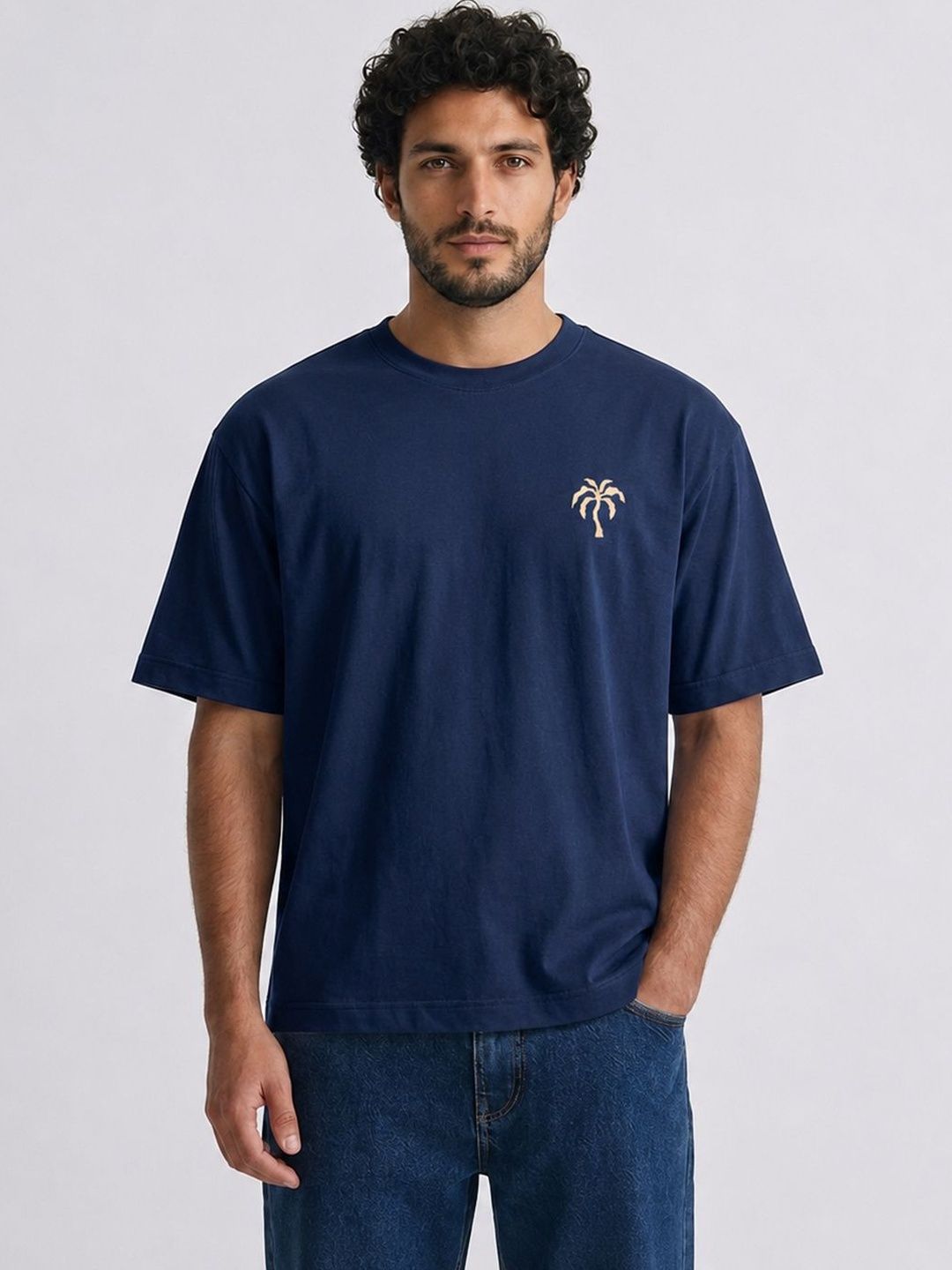 HERE&NOW Men Printed Tropical T-shirt-picture-57