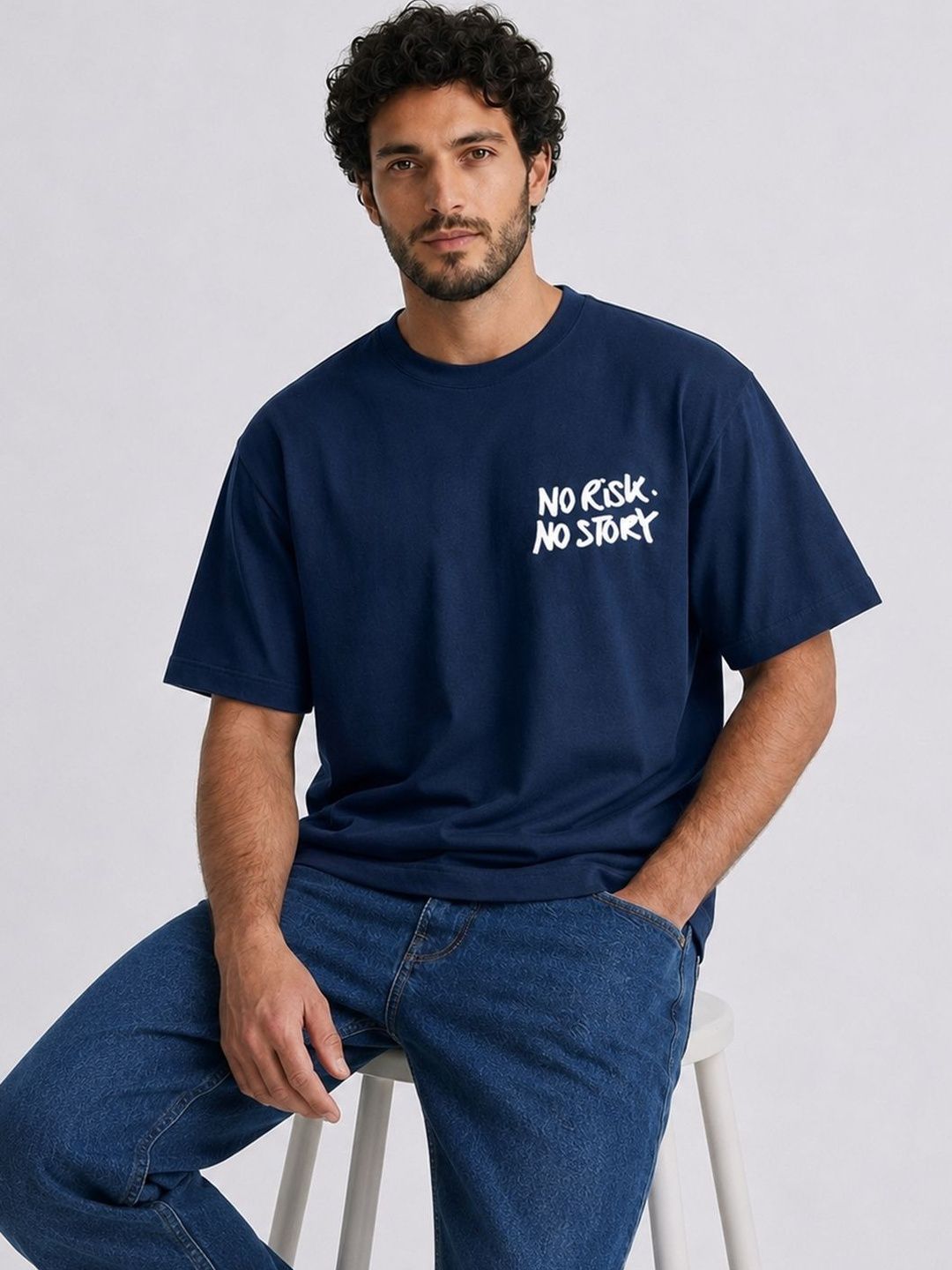 HERE&NOW Men Typography Printed T-shirt-picture-40