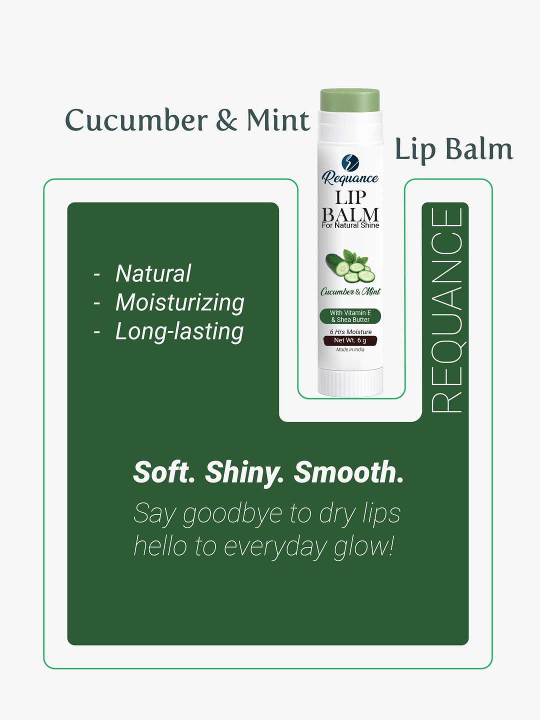 REQUANCE Cucumber & Mint Lip Balm For Natural Shine - 6 g-image-31