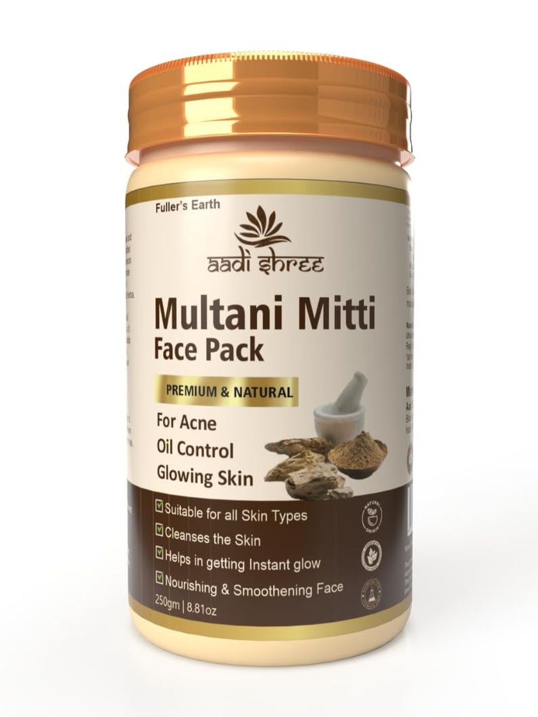 AADI SHREE Multani Mitti Powder For Acne & Oil Control - 250 g-image-29