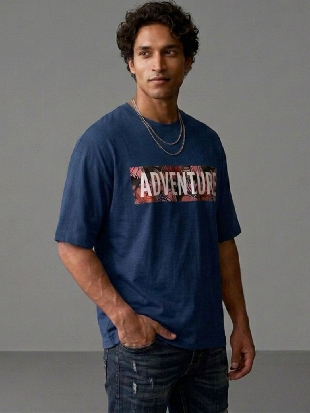 HERE&NOW Men Typography Printed T-shirt-picture-13