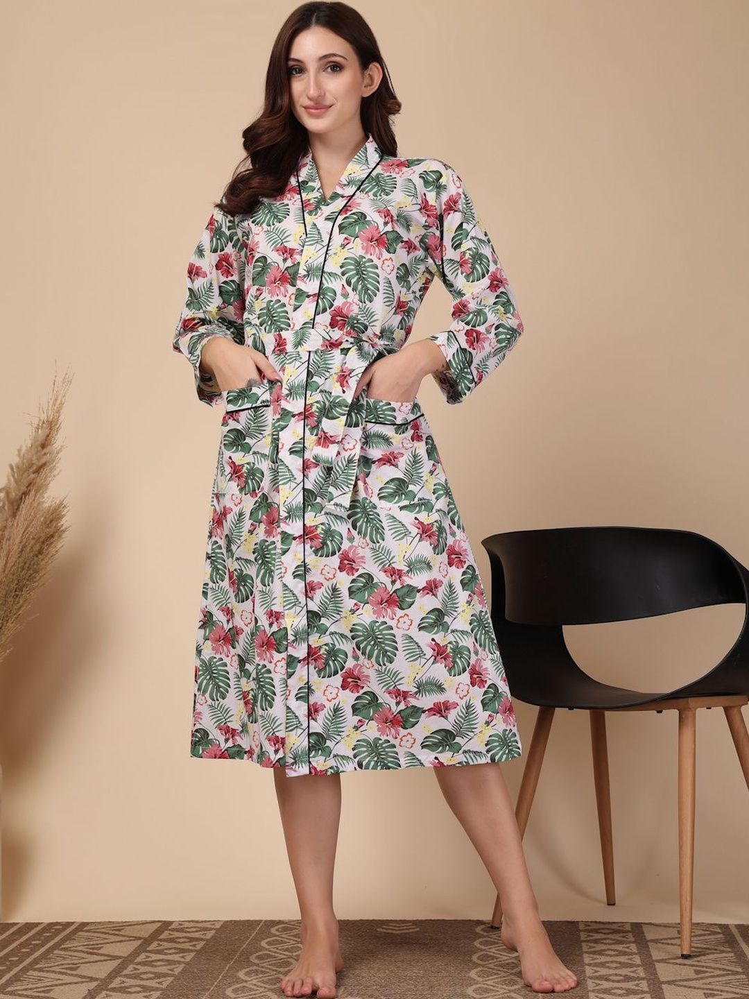 KLOTTHE Women Cotton Bath Robe and Wraps-picture-15