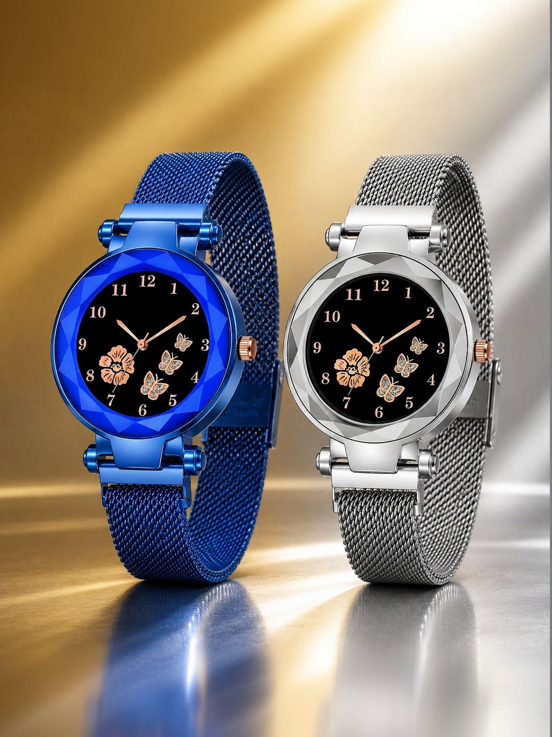 Moda Rapido Women Printed Dial & Straps Analogue Watch MODA G_MAGNET BUTERFLY BLUE_SILV-image-19