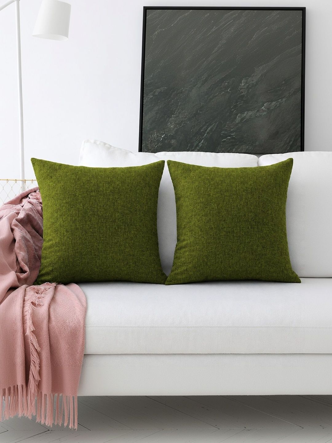 Khooti Green Set of 2 Square Cushion Covers-picture-11