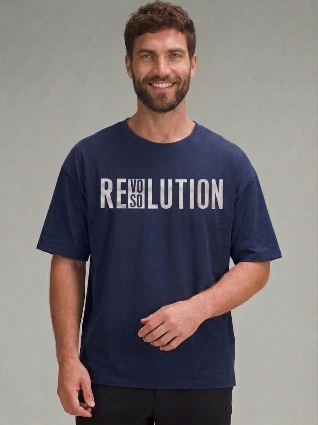 HERE&NOW Men Typography Printed T-shirt-picture-14
