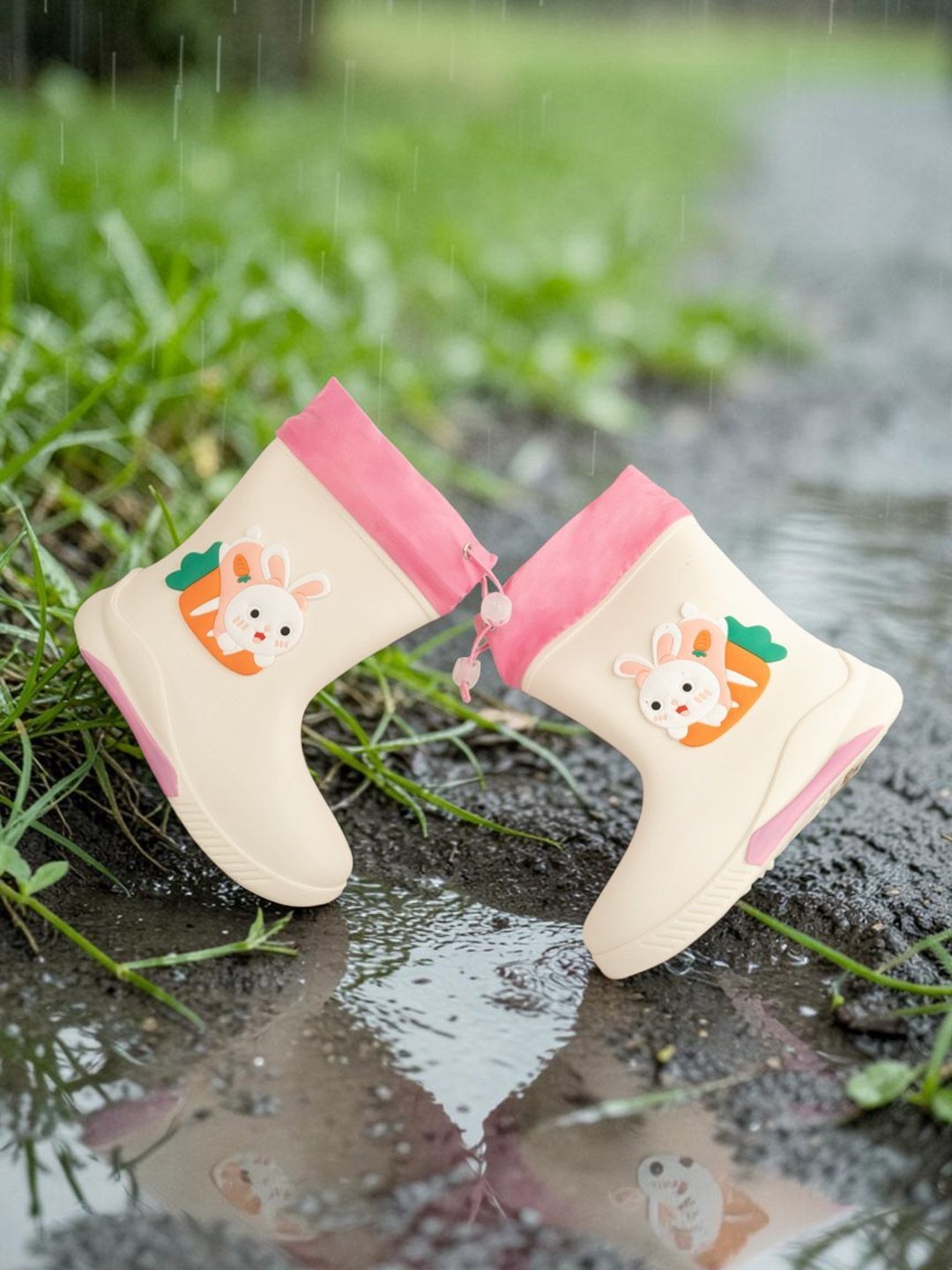 Truffle Collection Kids Casual Flatform-Heeled Rain Boots-picture-10