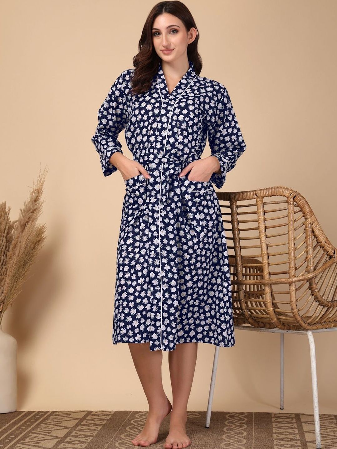 KLOTTHE Women Cotton Bath Robe and Wraps-picture-34