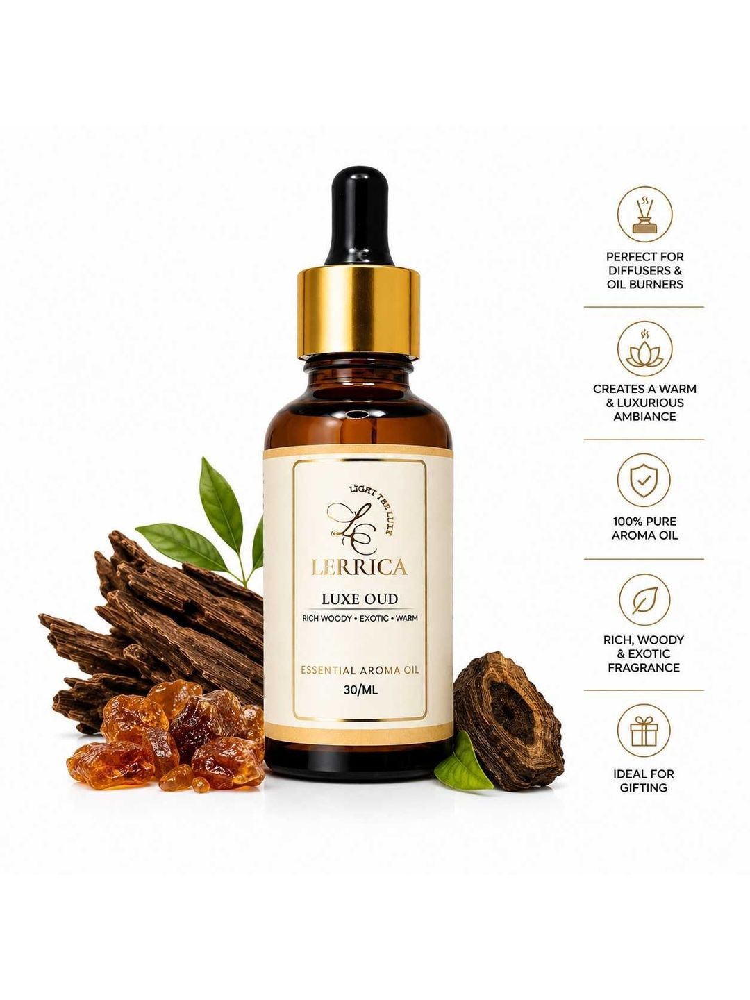 LERRICA Luxe Oud Essential Aroma Oils - 30 ml-picture-21
