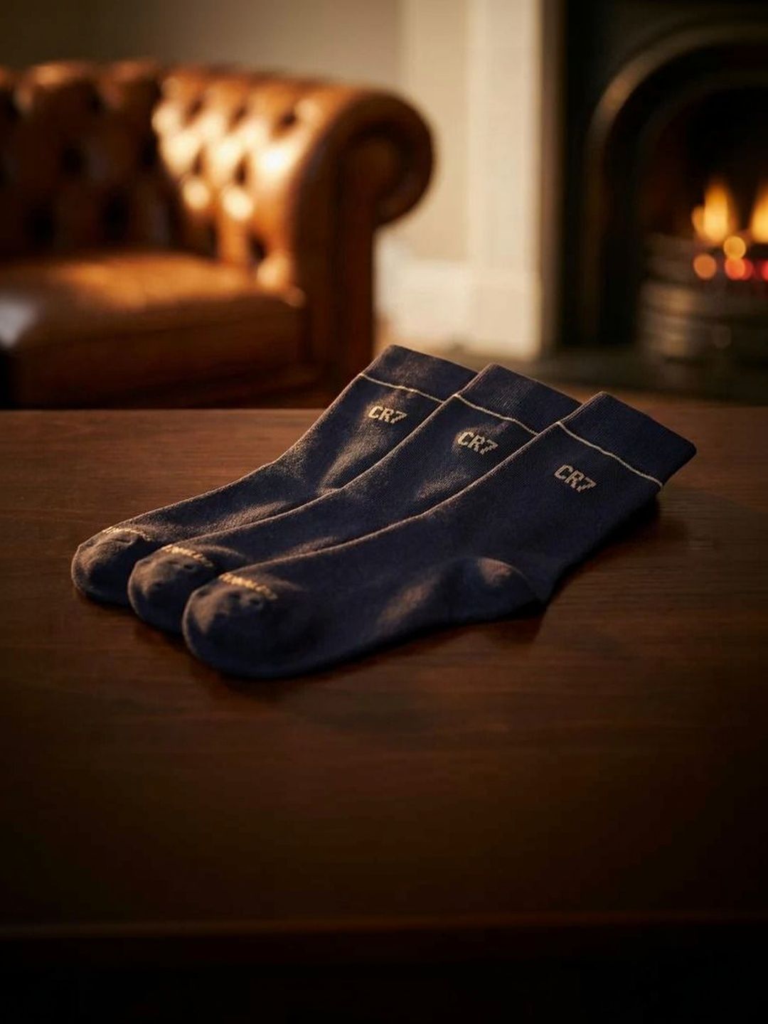 CR7 Cristiano Ronaldo Men Pack of 3 Cotton Assorted Patterned Calf Length Socks-picture-21