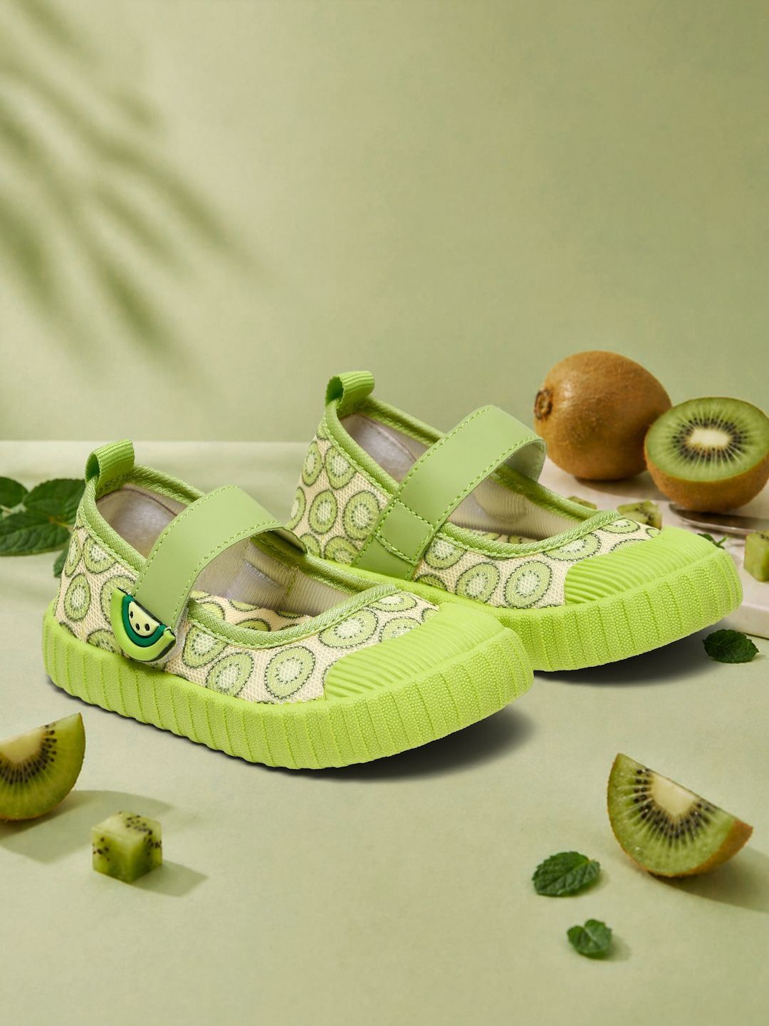 ONYC Girls Kiwi Textured Round Toe Velcro Ballerinas-picture-34