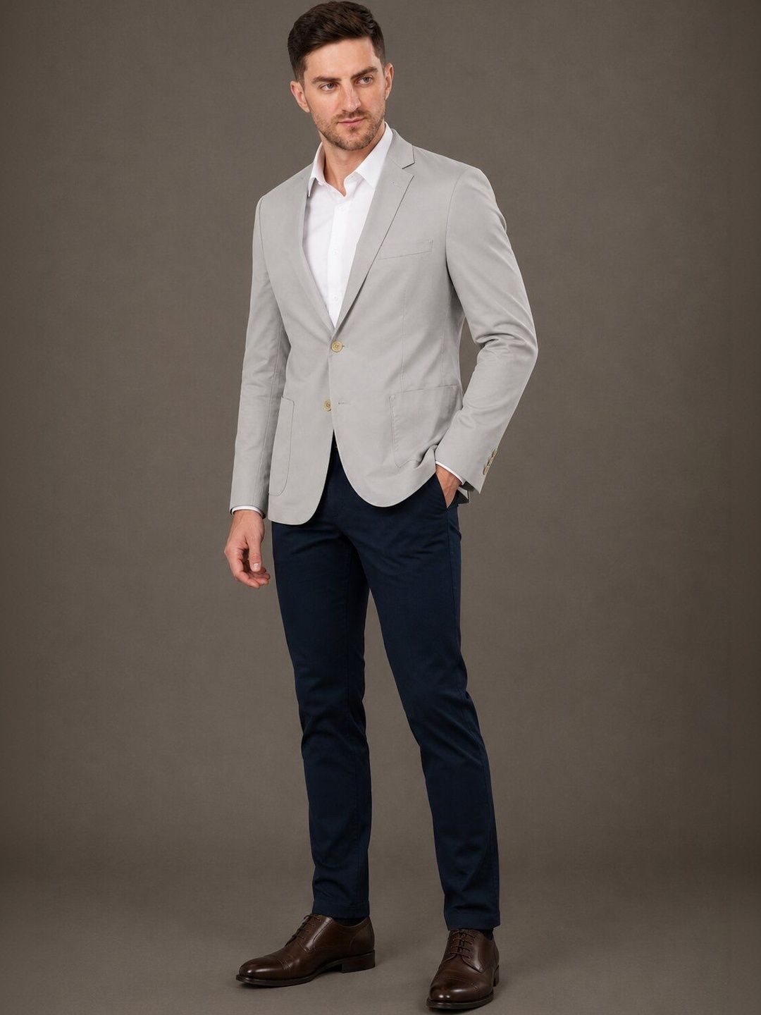 Integration Notched Lapel Single-Breasted Formal Blazers-picture-11