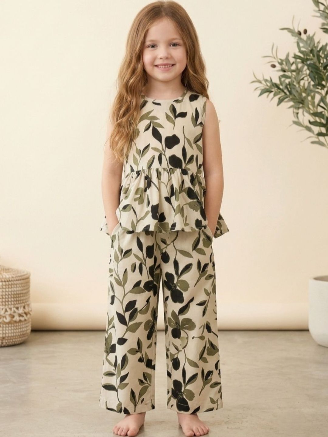 YK Girls Printed Top with Palazzos-picture-29