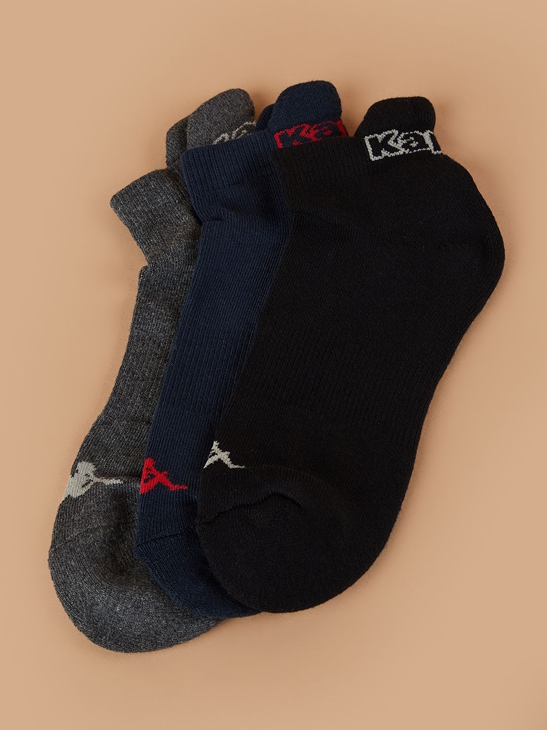 Kappa Men Pack of 3 Cotton Blend Assorted Ankle Length Socks-picture-17