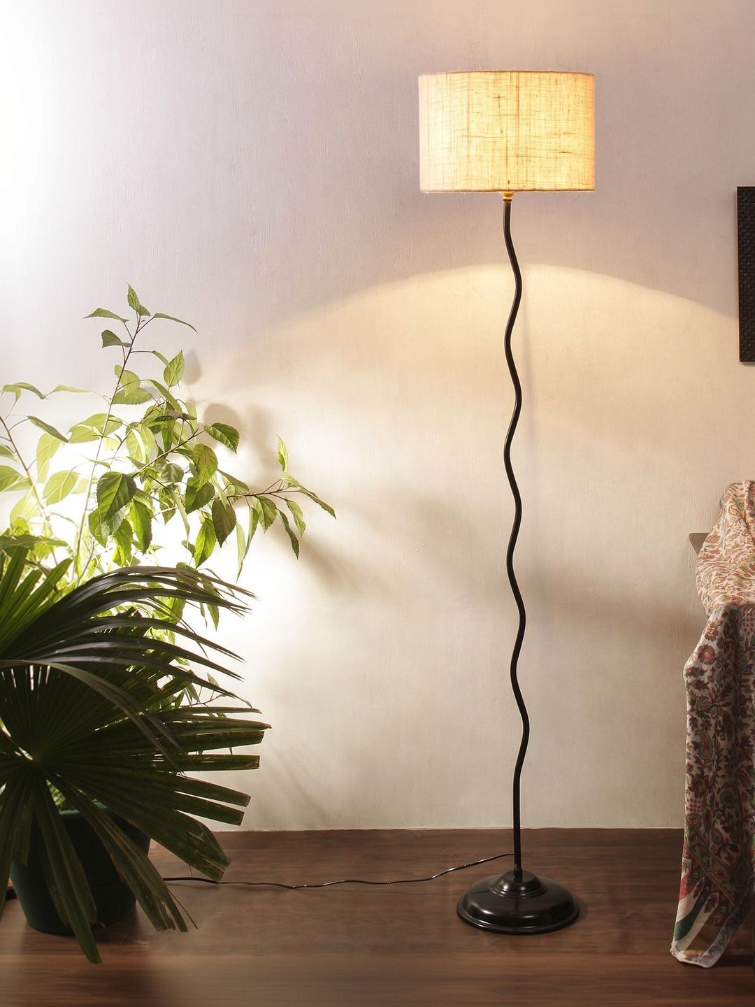 Myntra Elegant Homes White & Black Wooden Floor Lamps-picture-28