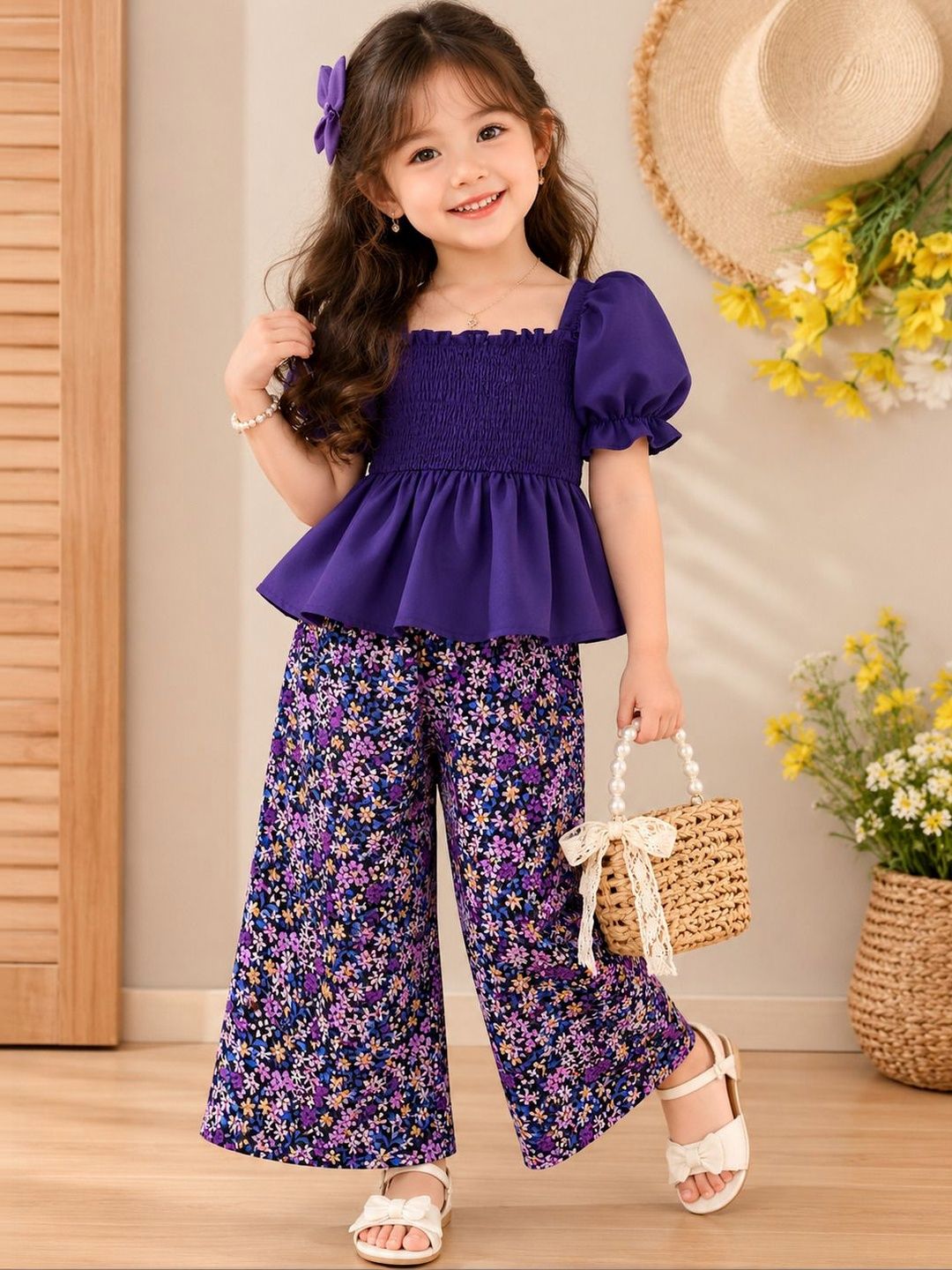ER LIFE Style Girls Top With Trousers Co-Ords Set-picture-56