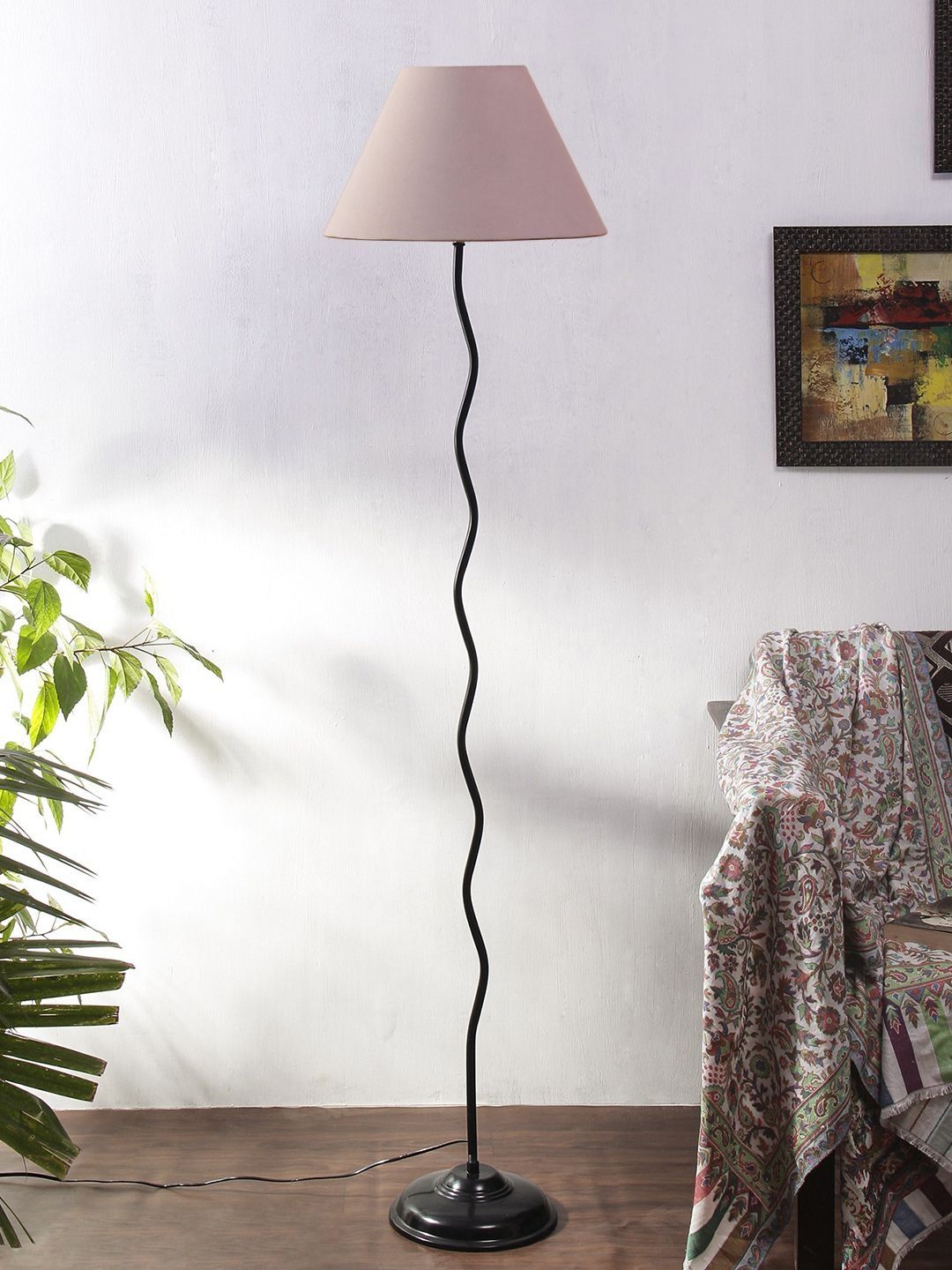 Myntra Elegant Homes White & Black Wooden Floor Lamps-picture-38
