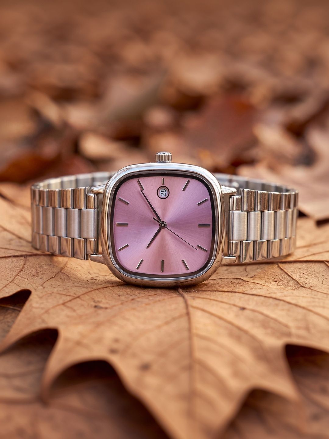 Moda Rapido Women Brass Dial & Straps Analogue Multi Function Watch M R Date05 Pink W-picture-17