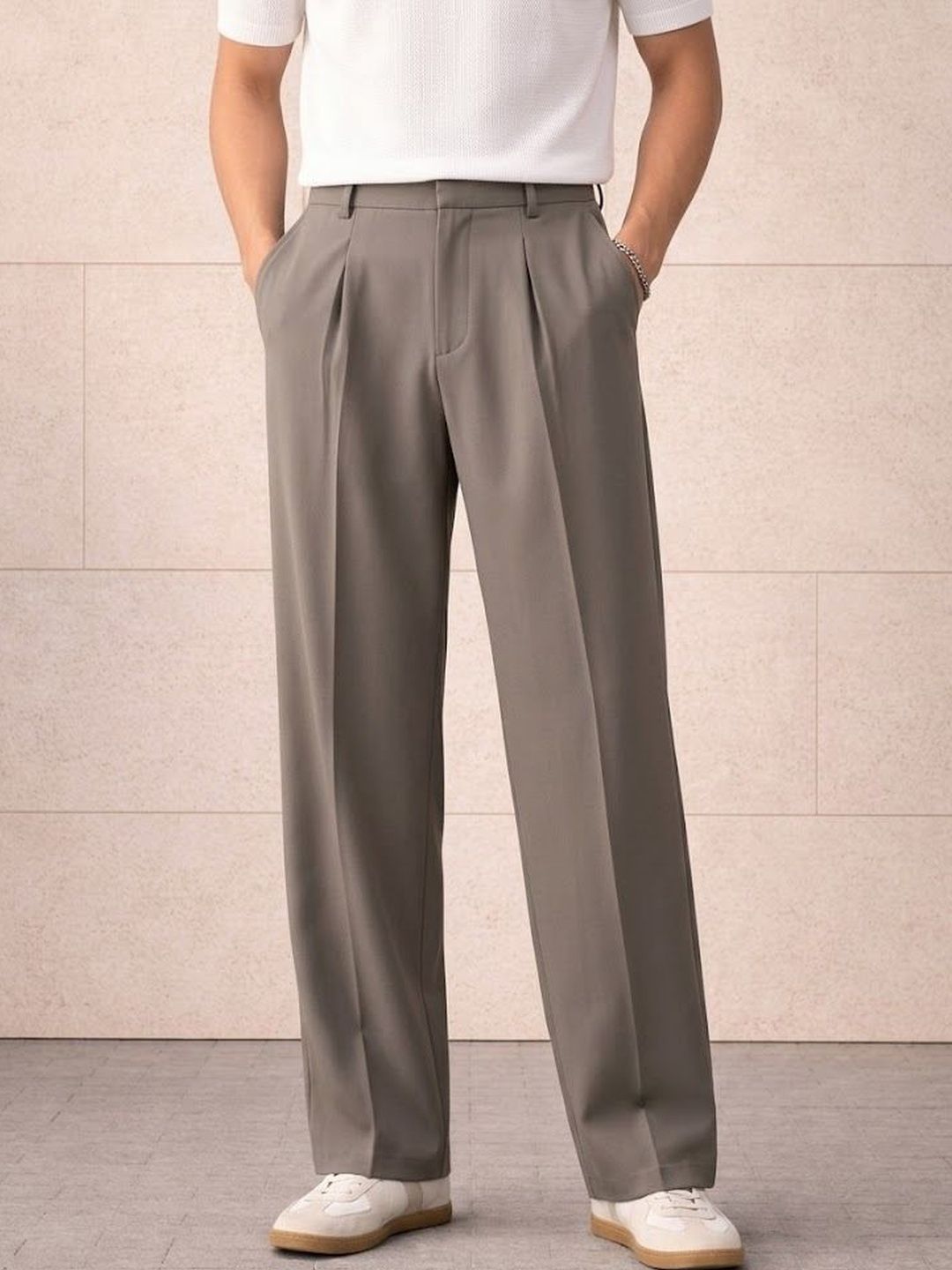 NOWI Men Pleated Trousers-picture-18