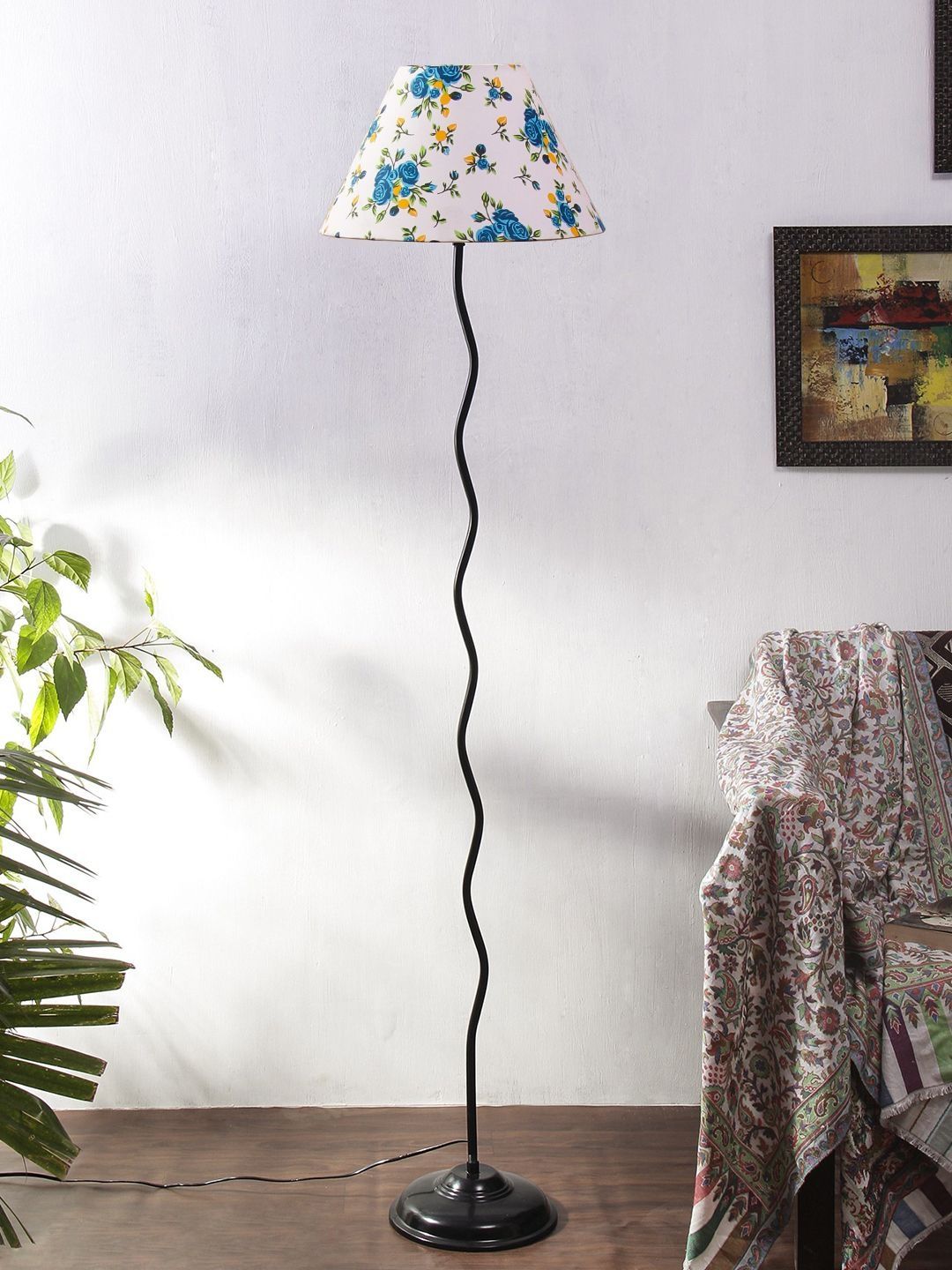 Myntra Elegant Homes White & Black Wooden Floor Lamps-picture-31