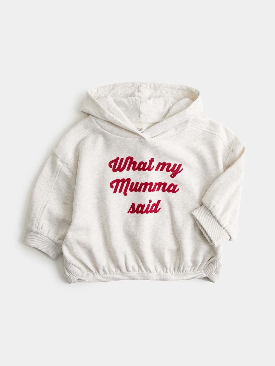 Marks & Spencer Cotton Rich 'What My Mumma Said' Hoodie (0-5 Yrs)-picture-16