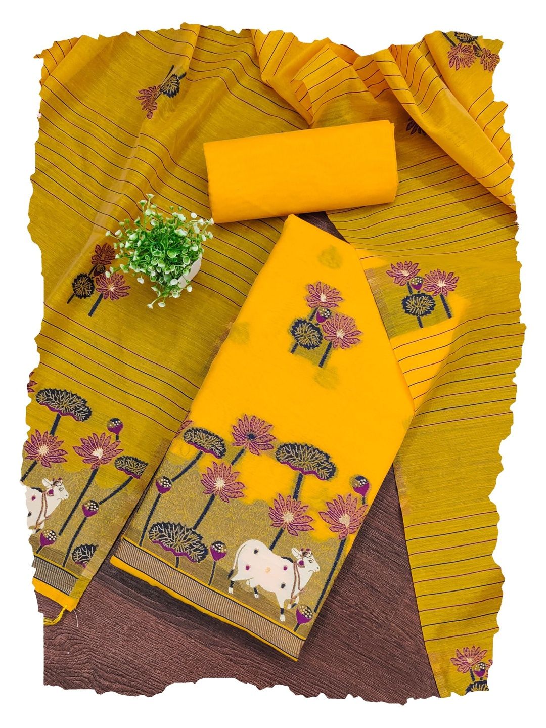 Kili Fashion Pure Silk Unstitched Dress Material-picture-45