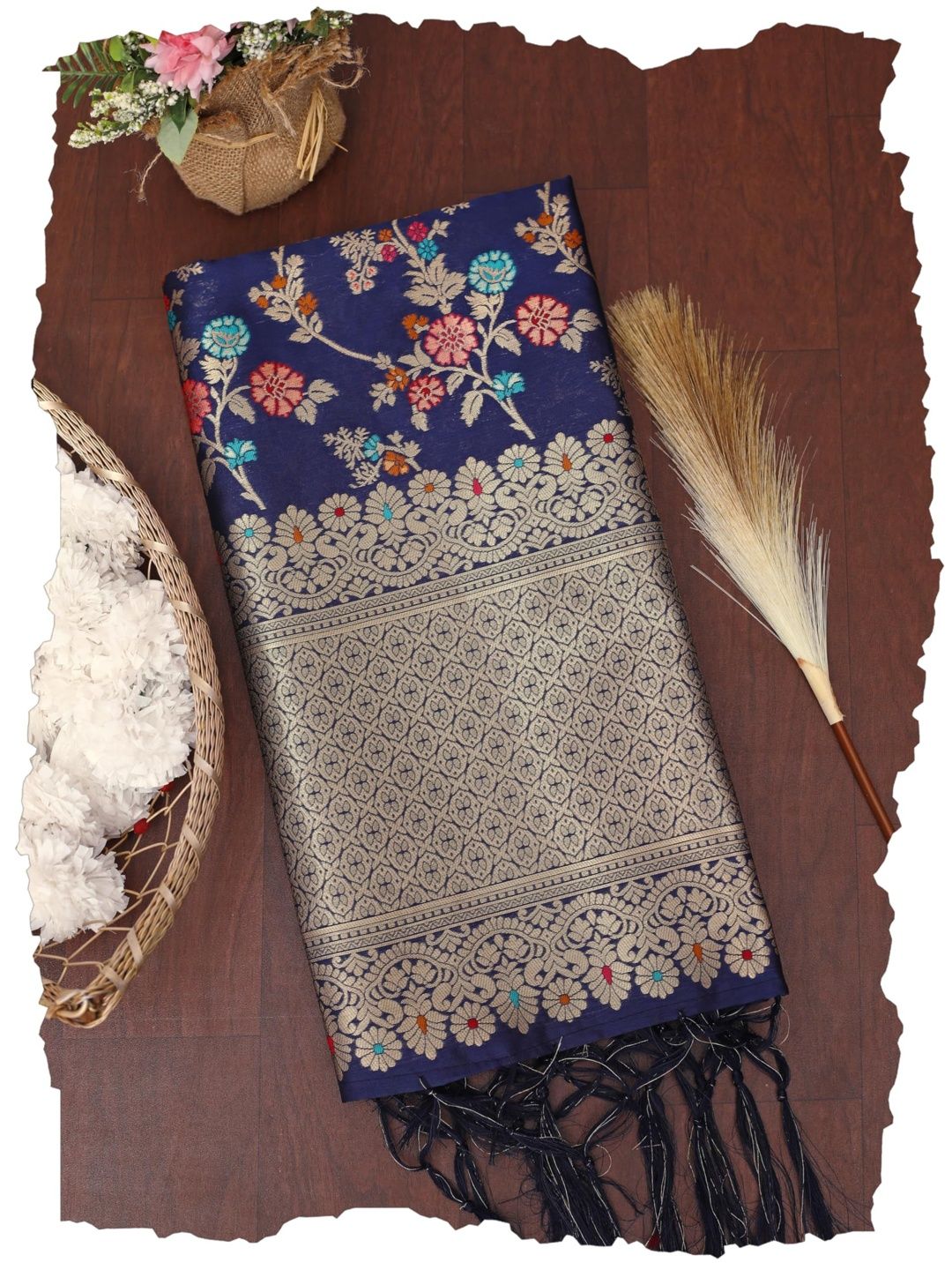 Kili Fashion Woven Design Dupatta with Zari-image-17