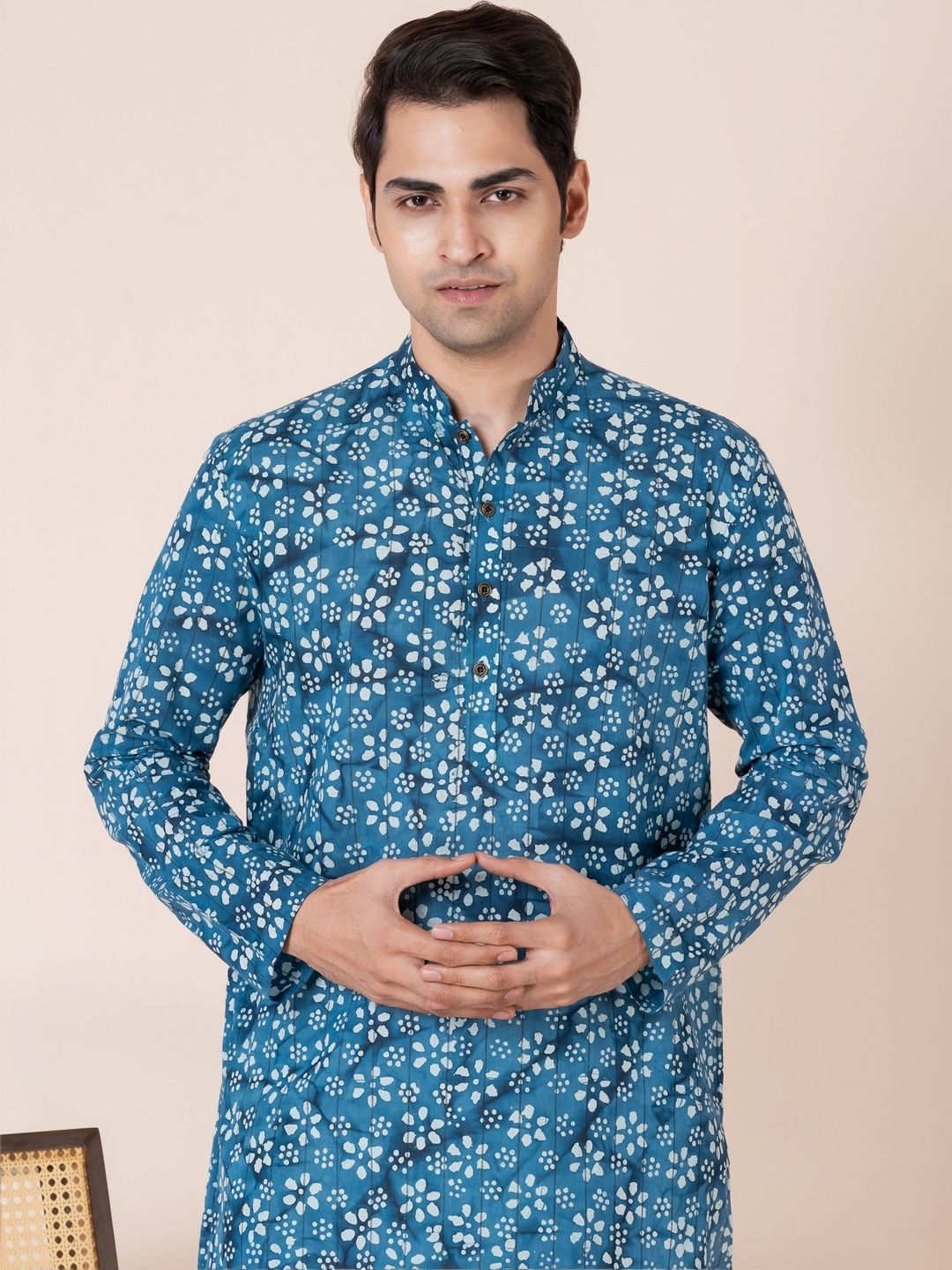PulseIQ Men Ethnic Motifs Printed Indie Prints Kurta-picture-32