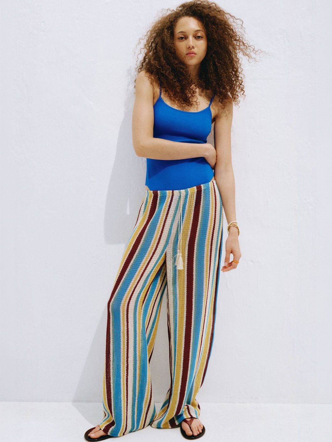 H&M Women Striped Trousers-picture-46