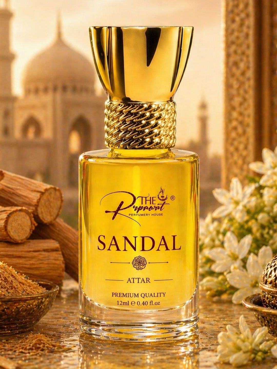 THE RUPAWAT Perfumery House Sandal Non Alcoholic Attar - 12 ml-picture-3