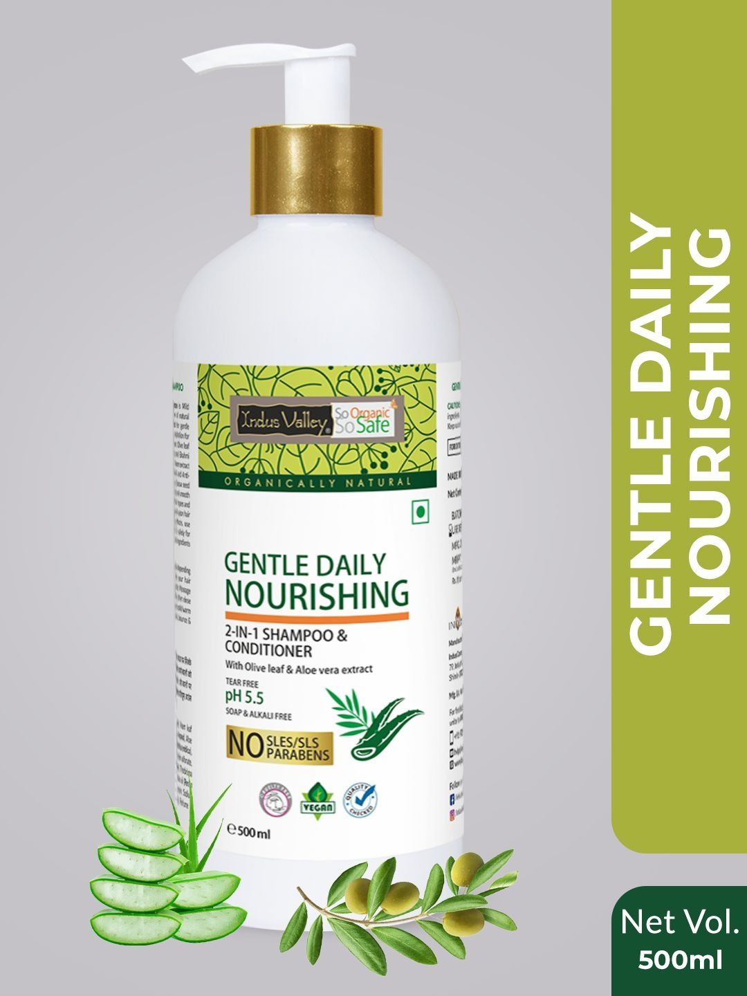 Indus Valley Gentle Daily Nourishing Shampoo - 500 ml-image-43