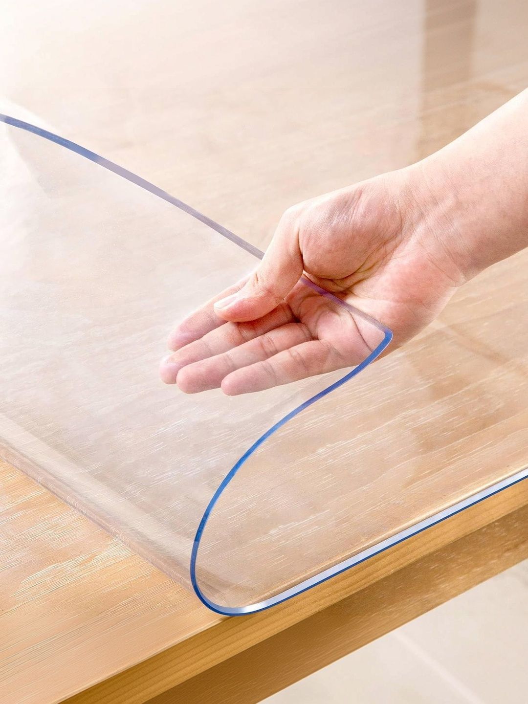 NABAAT Transparent 6-Seater Table Cover-image-1