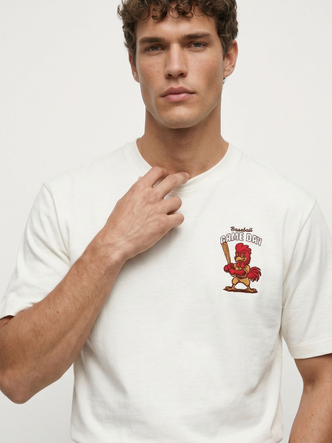 glitchez Embroidered Relaxed Fit T-shirt-picture-51