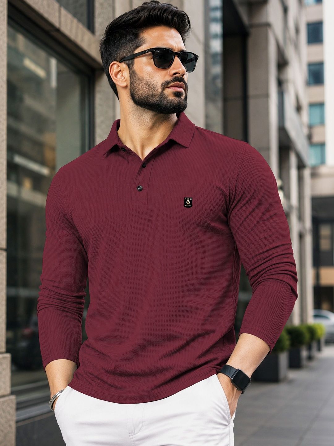 VeBNoR Men Polo Collar T-shirt-picture-39