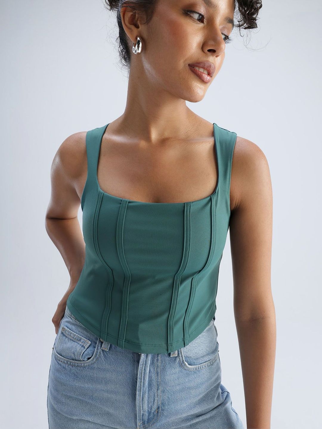 CAVA Green Club Corset Top-picture-17