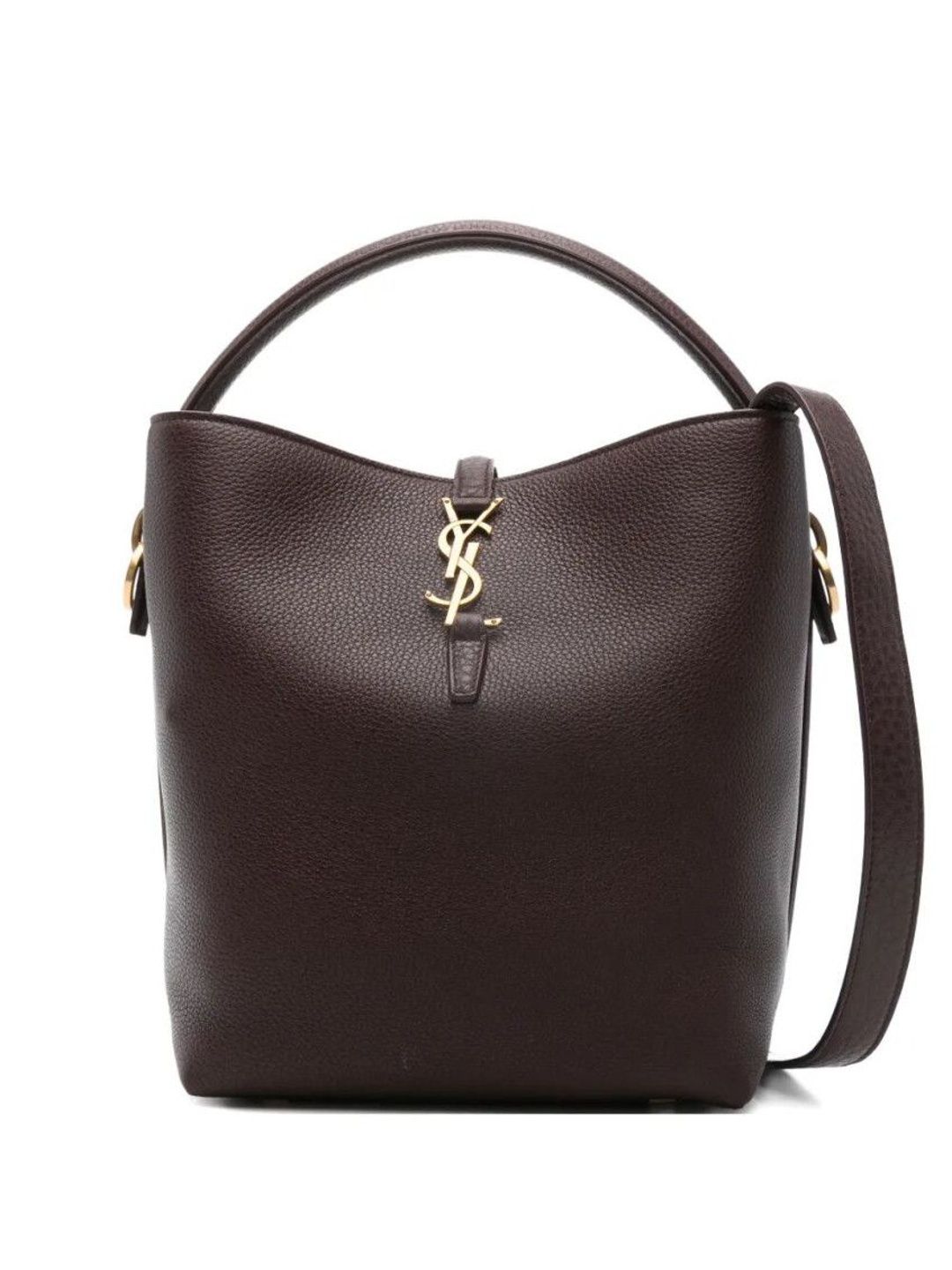 saint laurent Maroon Le 37 Small Bucket Bag-picture-53
