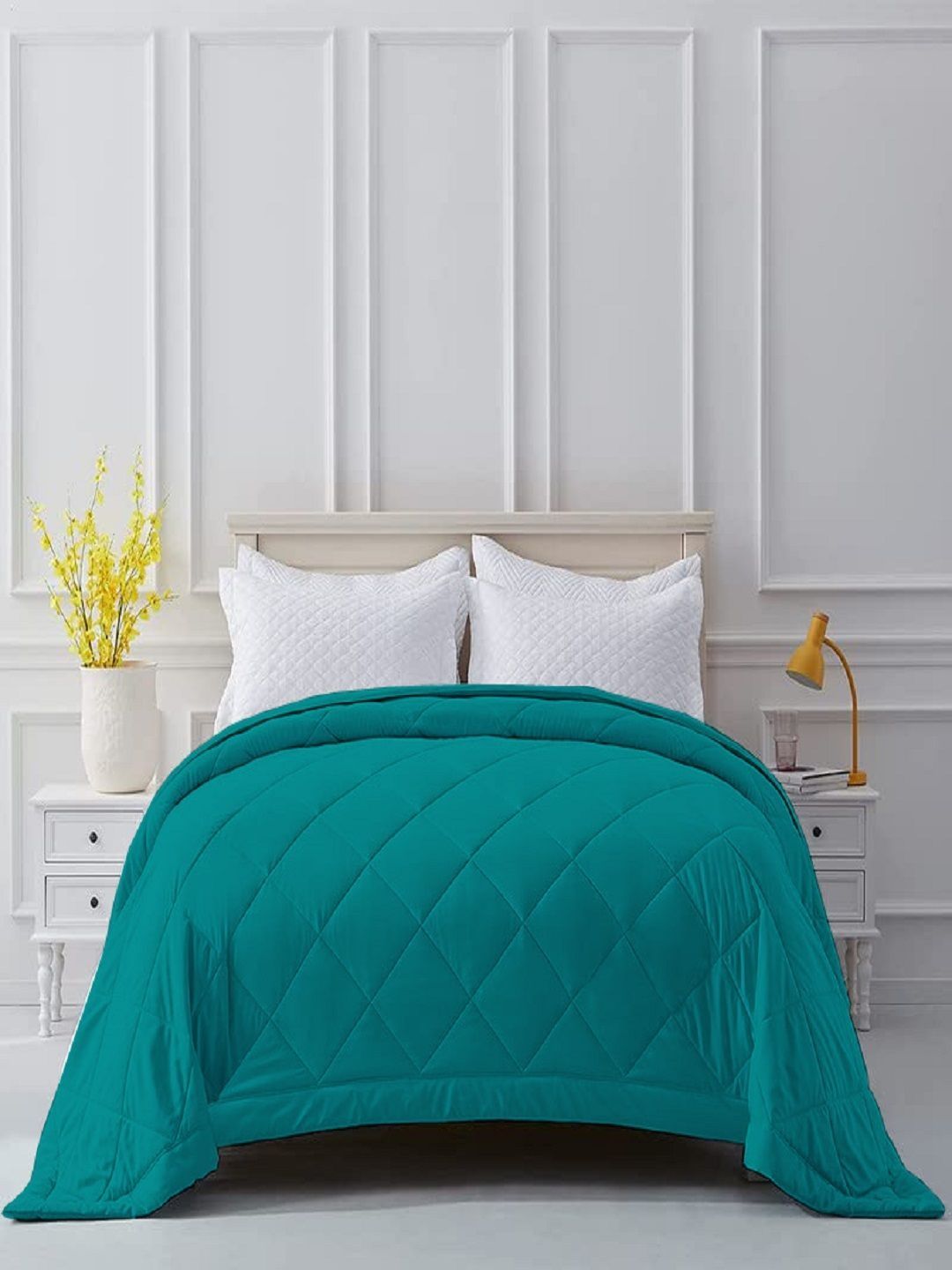 tundwal's Multicoloured Geometric Heavy Winter 300 GSM Quilt-picture-25