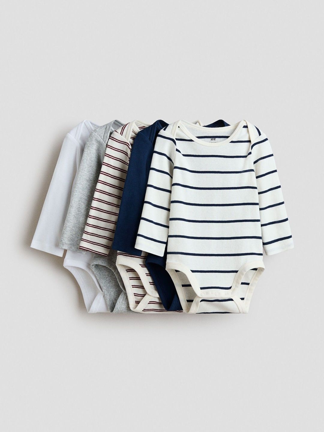 H&M 5-Pack Cotton Envelope-Neck Bodysuits-picture-42