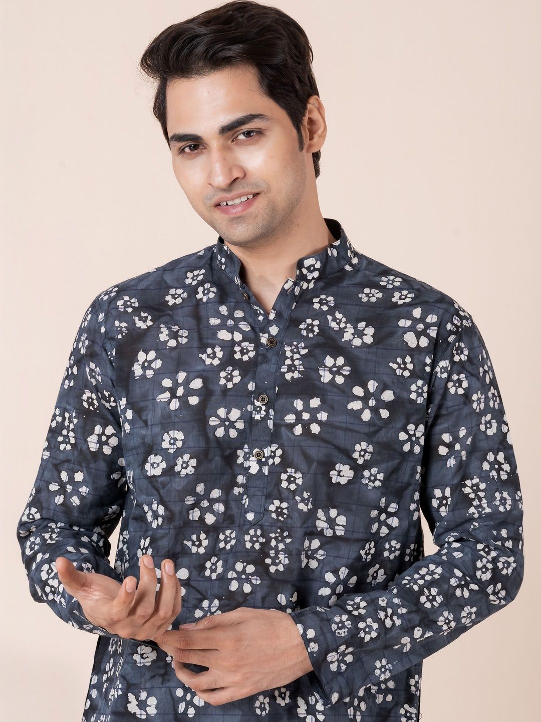 PulseIQ Men Floral Printed Kurta-picture-26