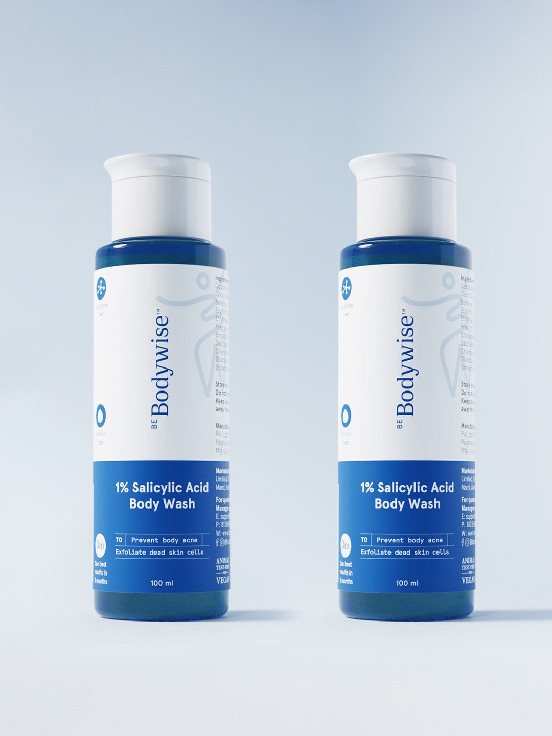 Be Bodywise 2-Pieces 1% Salicylic Acid Body Wash to Prevent Body Acne - 100 ml each-picture-37