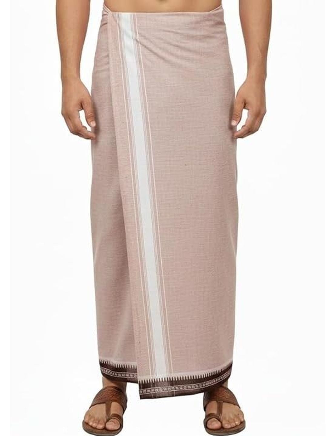 Sharan Elegance Men Striped Cotton Dhoti Dhotis-picture-22