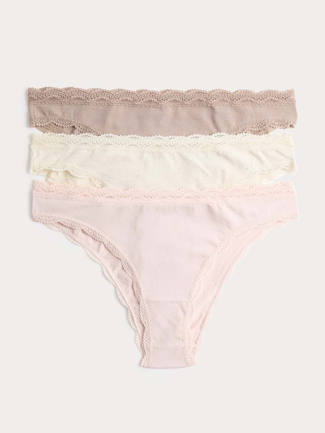 Marks & Spencer 3 Pack Cotton Rich Brazilian Knickers-picture-15
