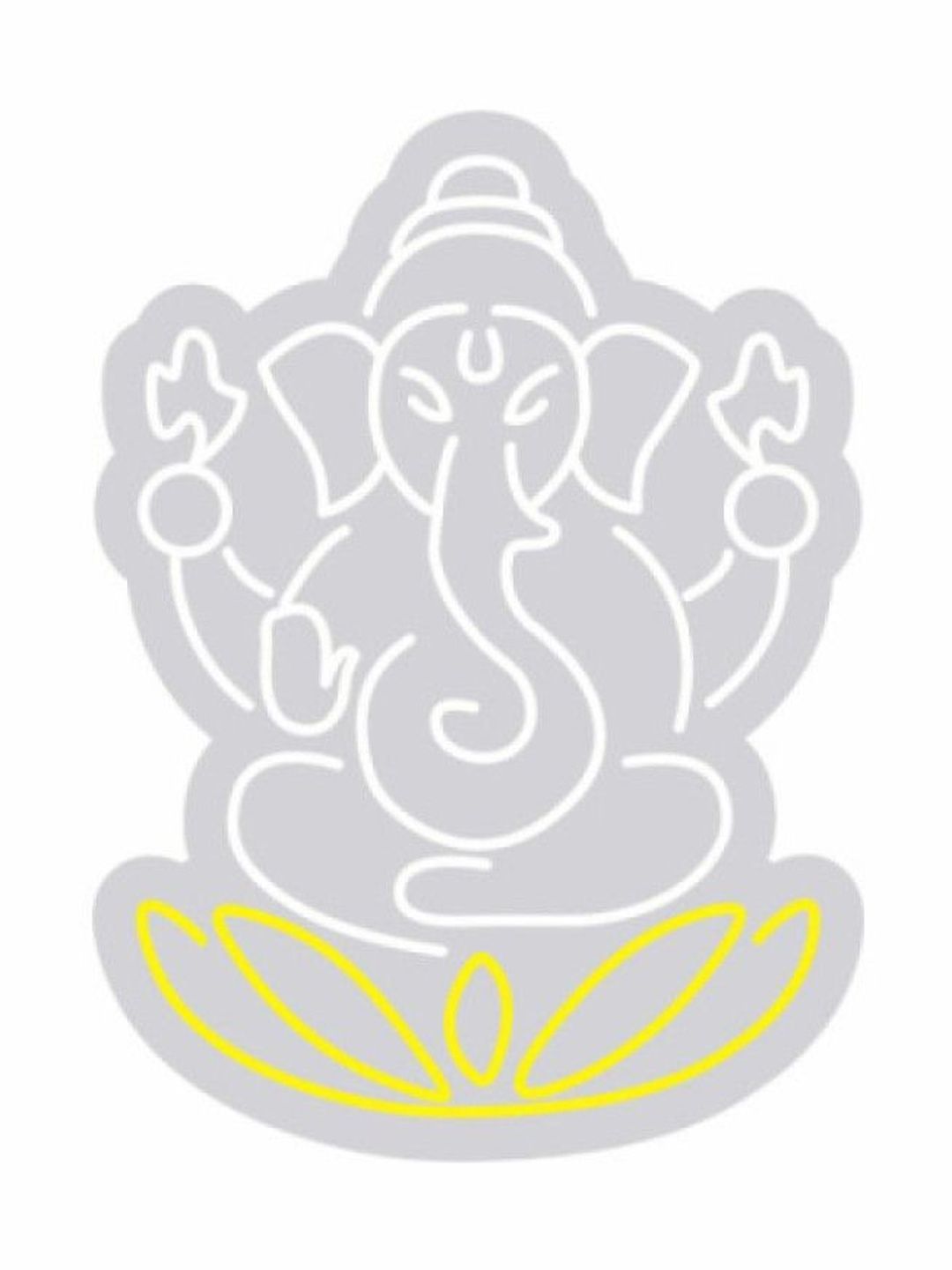 Custom Neon Ganesh Deity Neon Sign-image-20