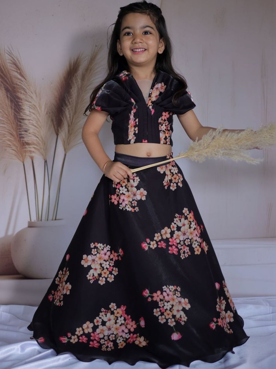 Little Loom Girls Printed Ready to Wear Lehenga &-picture-27