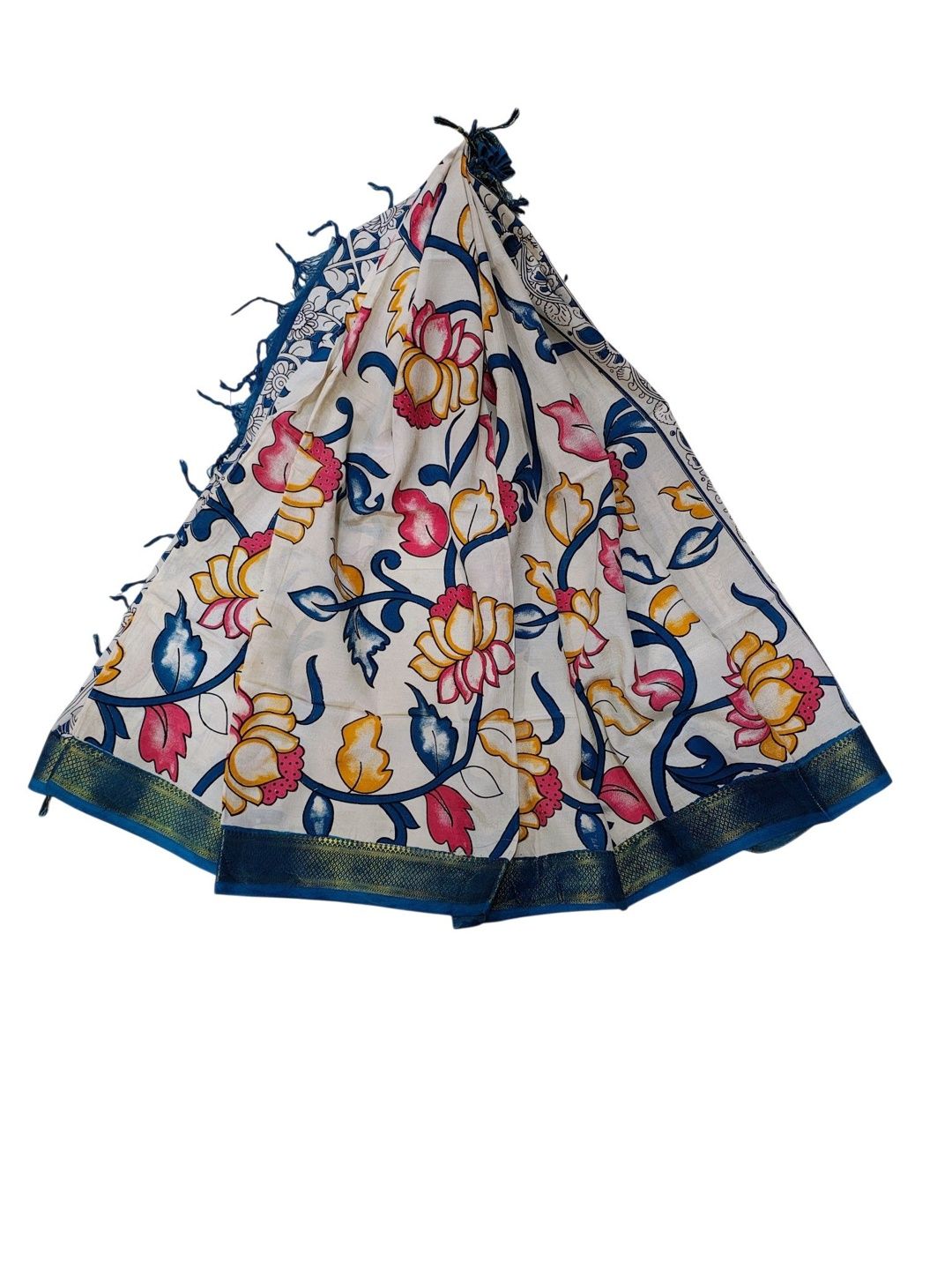 ivikta Printed Cotton Silk Kalamkari Dupatta-picture-26
