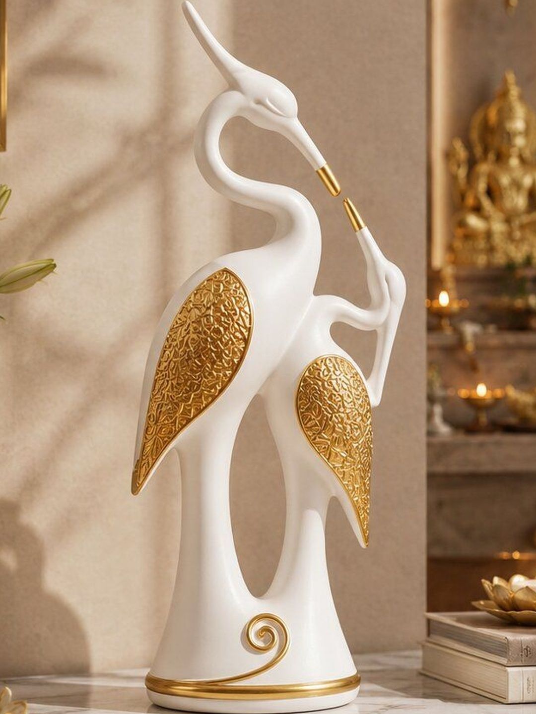 Aura White Figurine Showpiece-image-37