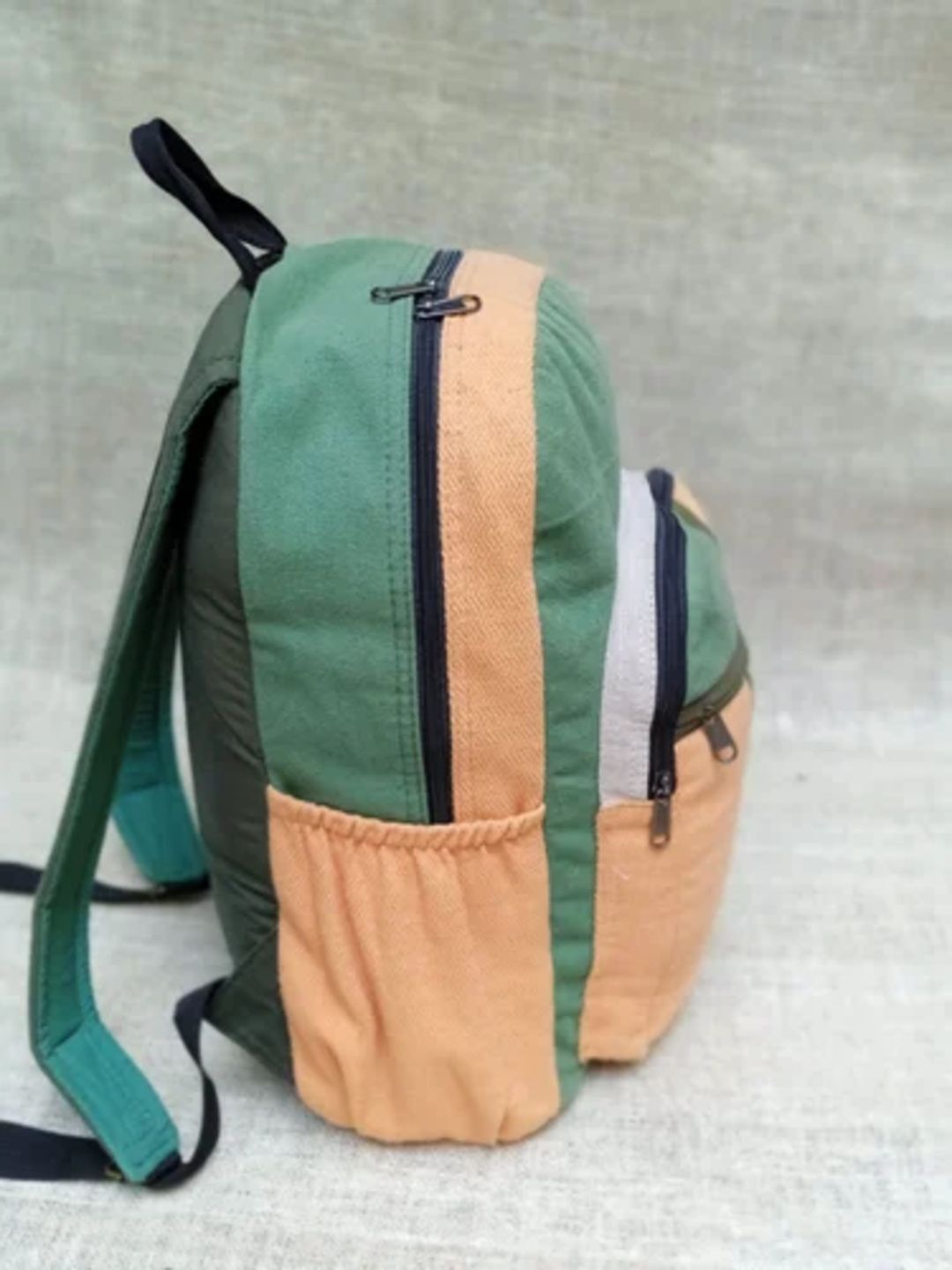 MyOriginal Women Colourblocked Contrast Detail Backpack-image-34
