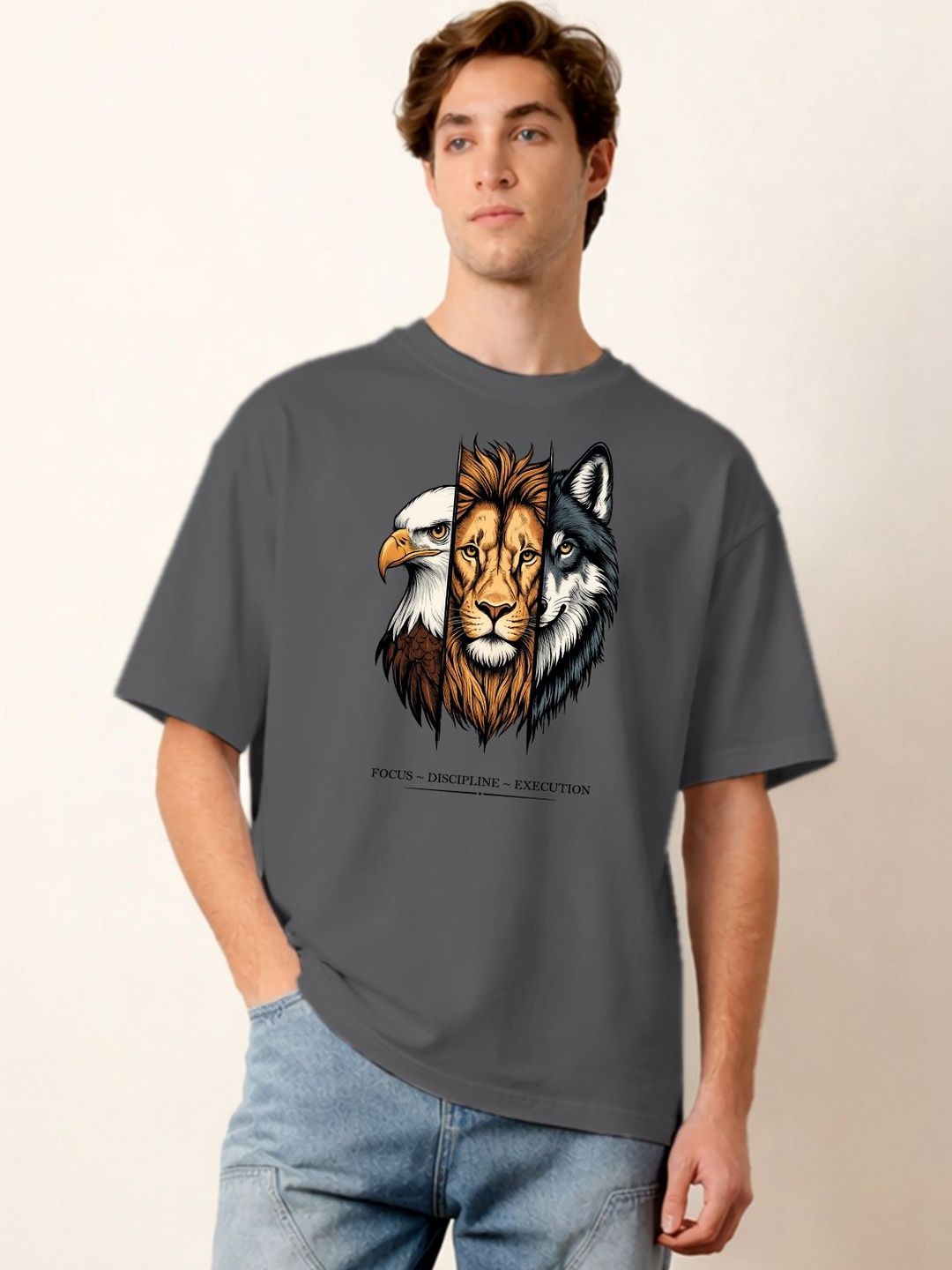 TOGS & TERRE Men Printed Organic Cotton Blend T-shirt-image-35