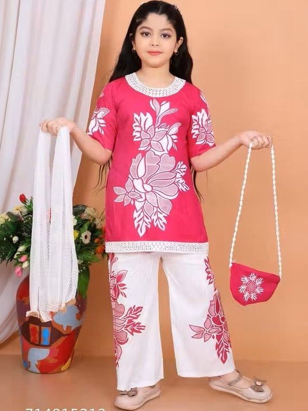 JIYAN FASHION WORLD Girls Printed Palazzos-picture-33